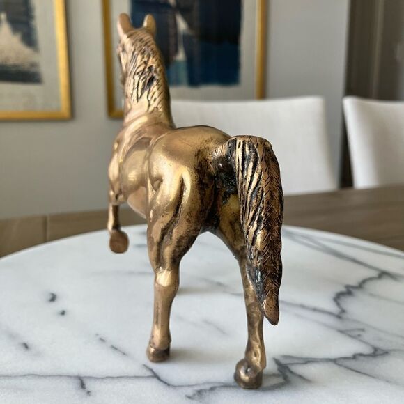 1900’s Brass Horse figurine  - Picture 3 of 11